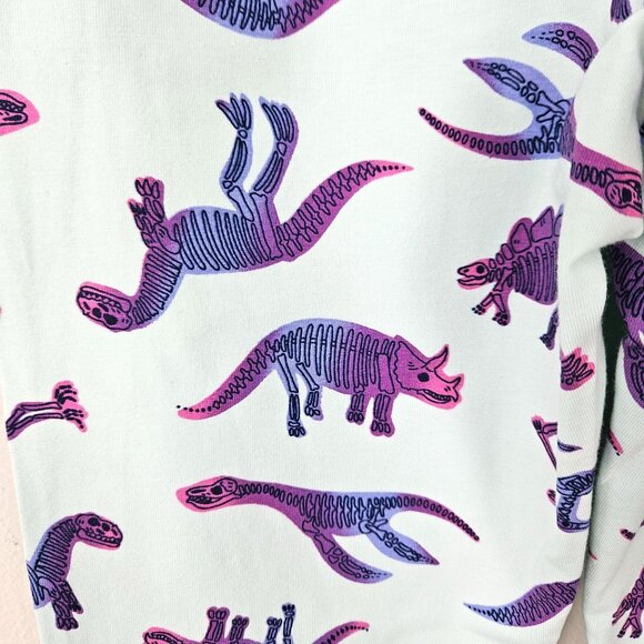 Dinosaur Skeleton Print Girls Leggings XL 14-16 By Cat & Jack With Durable Knee - Picture 8 of 8